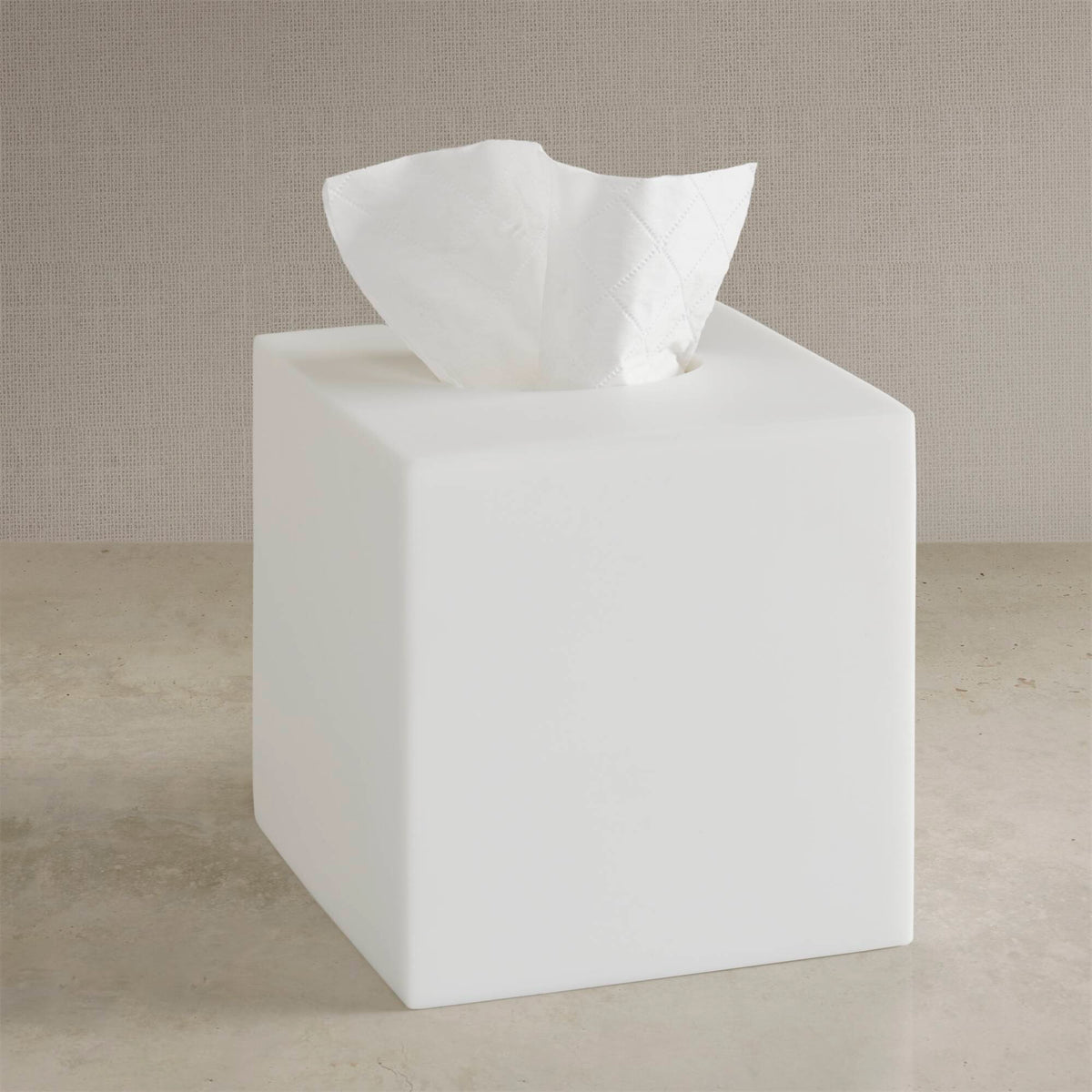 Clear Resin Tissue Cover - 8 Units/Case - Frosted White