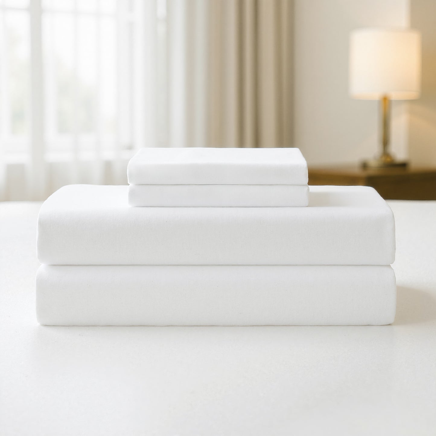 Plain Weave Essential Microfiber Sheet Set Case Pack 2