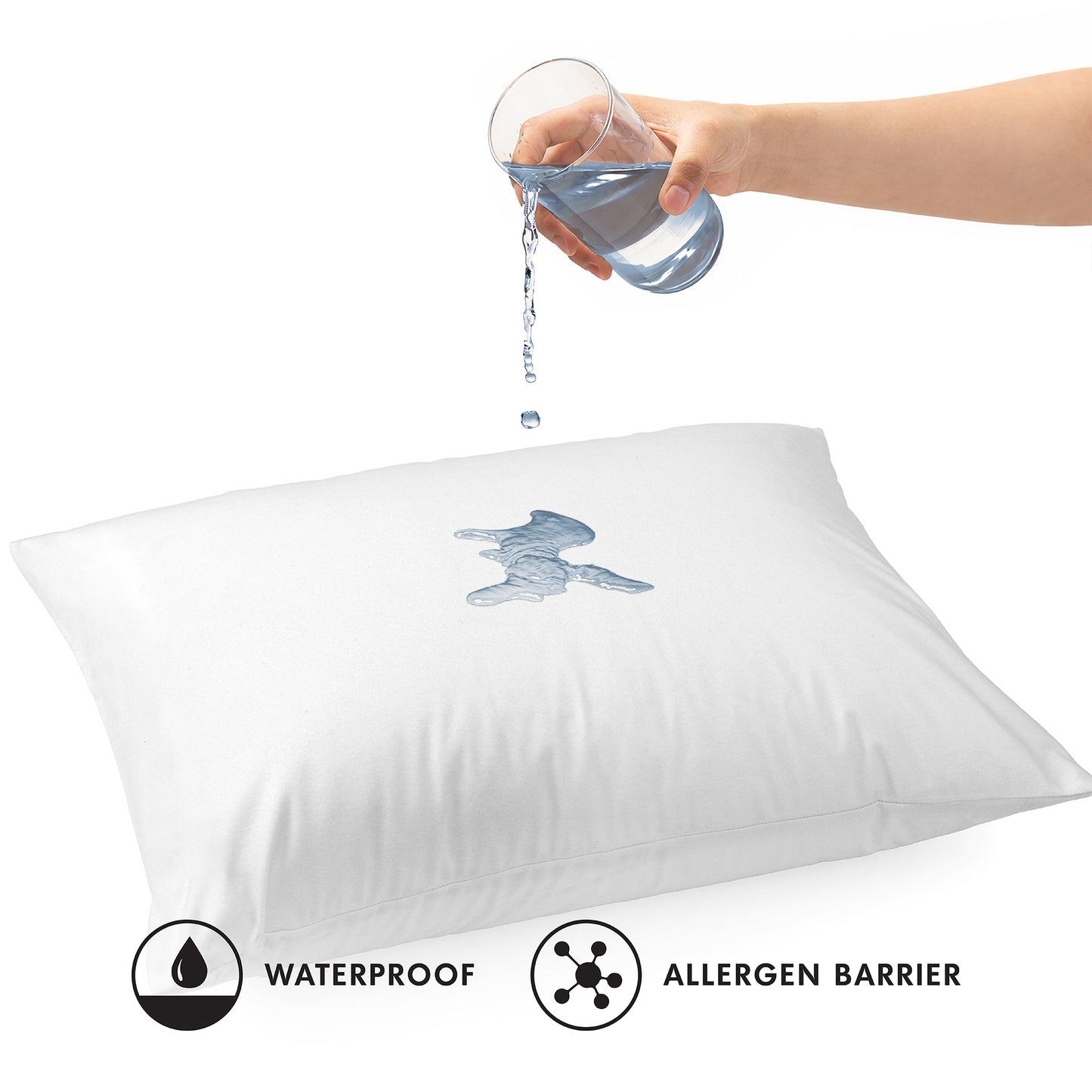 Warp Knit Allergen Barrier Pillow Protector - 12 Units/Case | Coming Early August