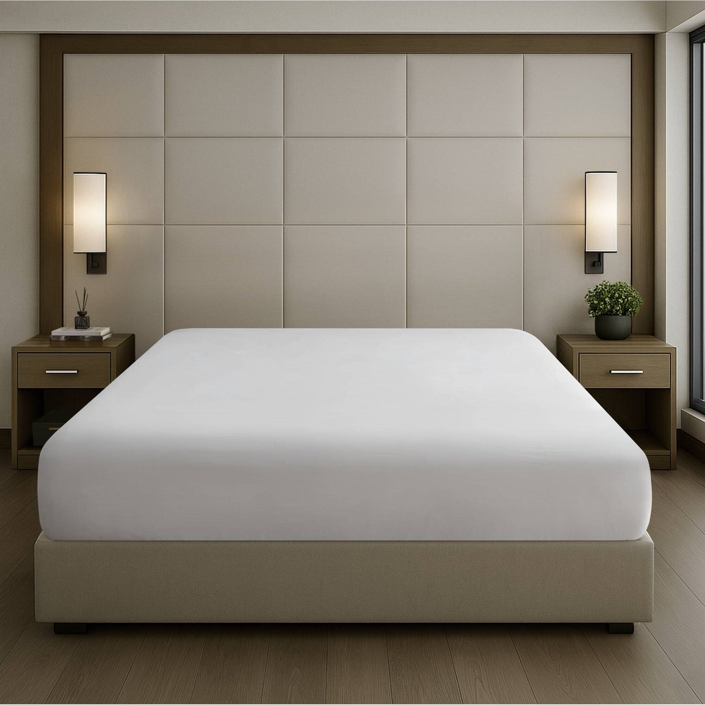 Percale Weave Luxury Cotton Fitted Sheet