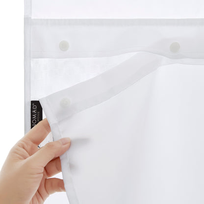 Plain Weave Essential Shower Curtain- Pindot Case Pack 24