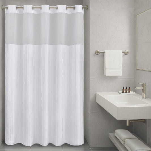 Jacquard Premium Shower Curtain- Jaquard Stripe Case Pack 24