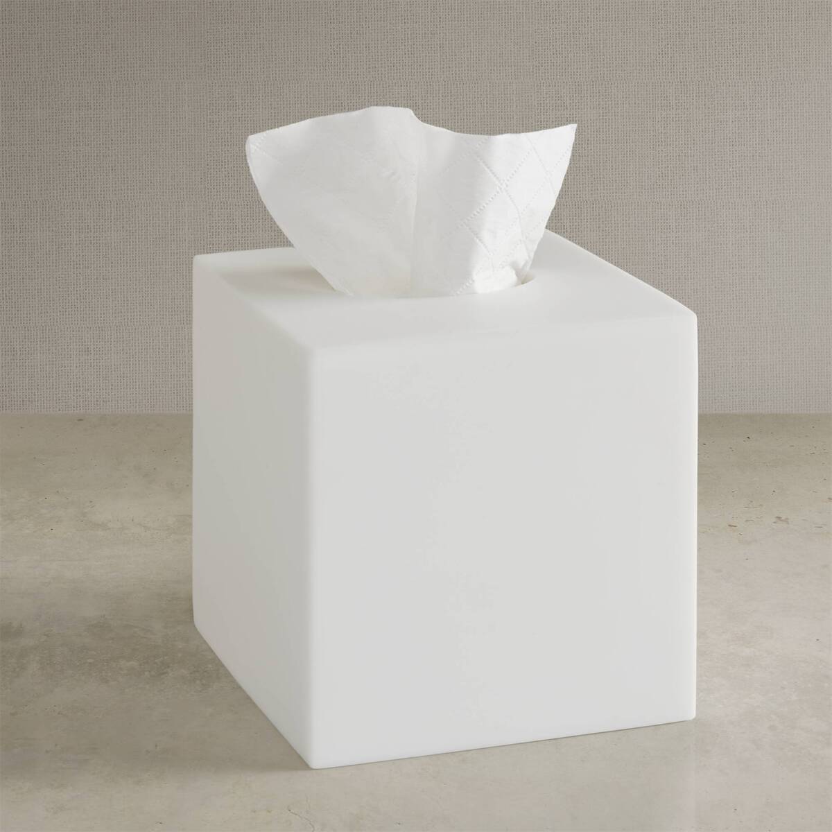 Clear Resin Tissue Cover Case Pack 8