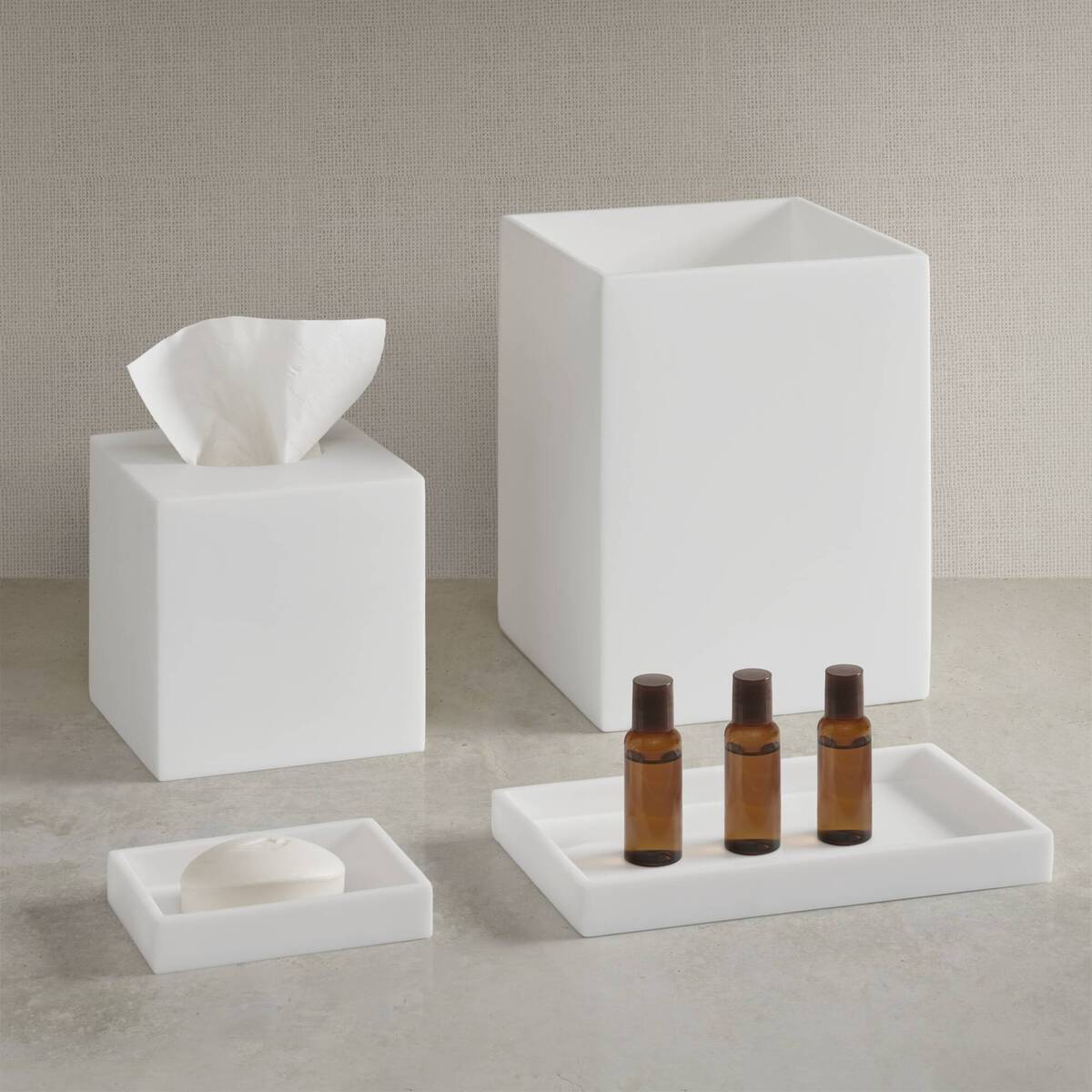 Clear Resin Bath Accessories set
