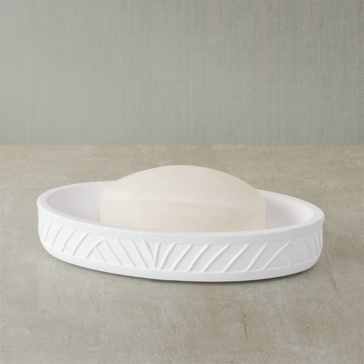 Diatom Bath Accessories set,color Soft Snow, Case Pack 1