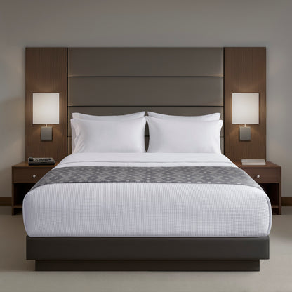 Jacquard Premium Bed Scarf Pair- 1 Pair/Case