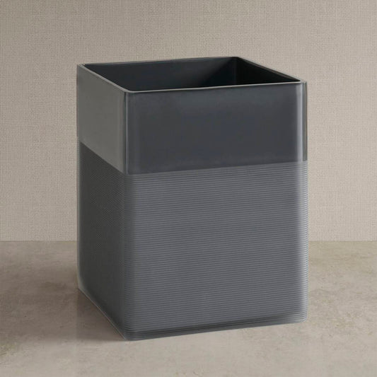 Clear Resin Waste Basket Case Pack 6